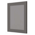 Telaio Alluminio per Anta Vetro mm.4 Modello 21286 mm.45x17 su Misura Senza Vetro Nero Opaco